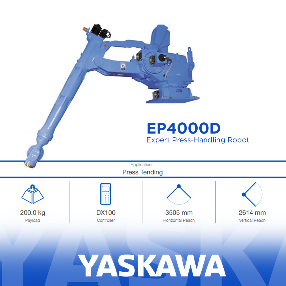 YaskawaM's tweet photo. Durabilidad que cumple.

Para aplicaciones de estampado o surtido de prensas de metal con ciclos de trabajo elevados, nuestros robots de manipulación de prensas son ideales. Diseñados con sistemas de transmisión de servicio pesado que funcionan en las aplicaciones más exigentes. https://t.co/yYfR4GrypM
