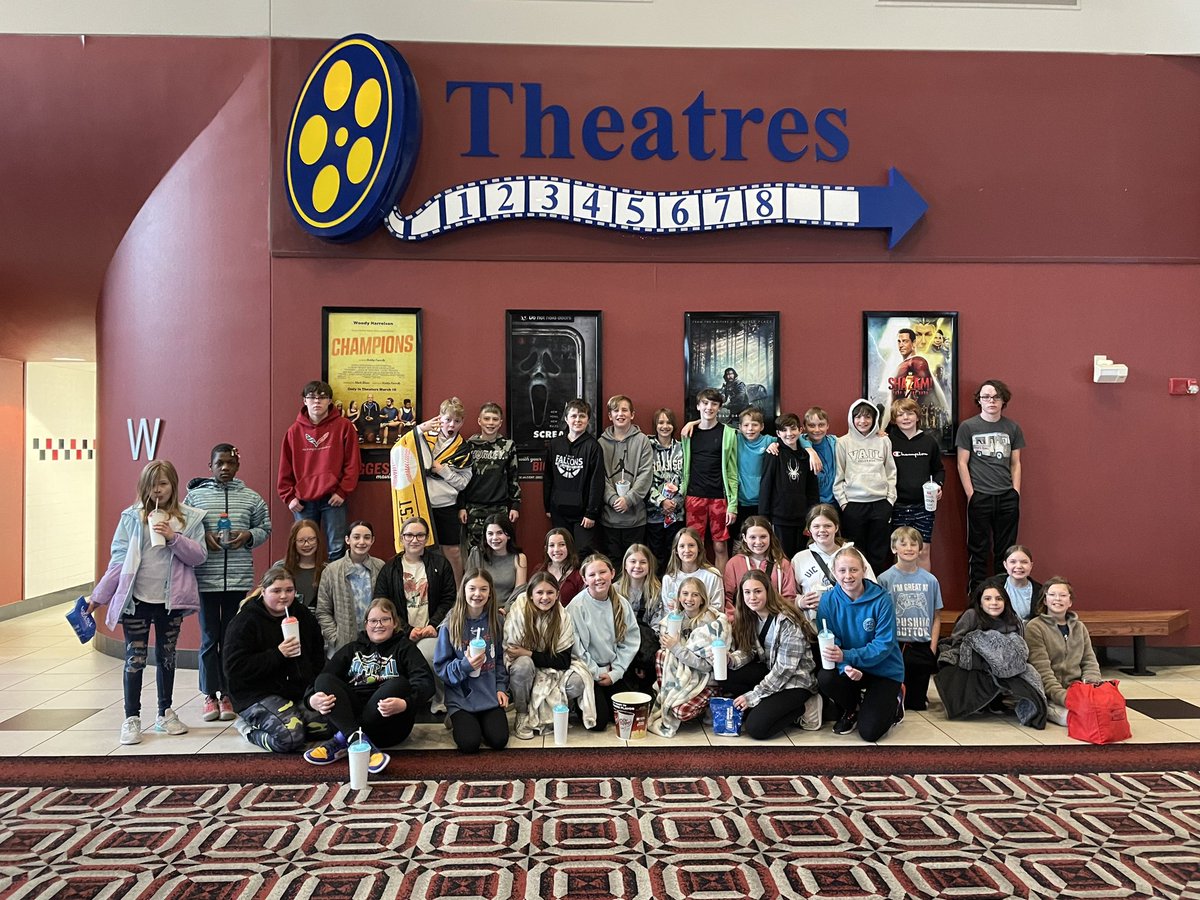 It’s a great day to be a #6thgrader <a href="/middle_dcw/">DC West Middle School</a> as these kiddos earn a trip to movies for having no failing grades, no missing assignments and no office referrals!! #theFalconWay