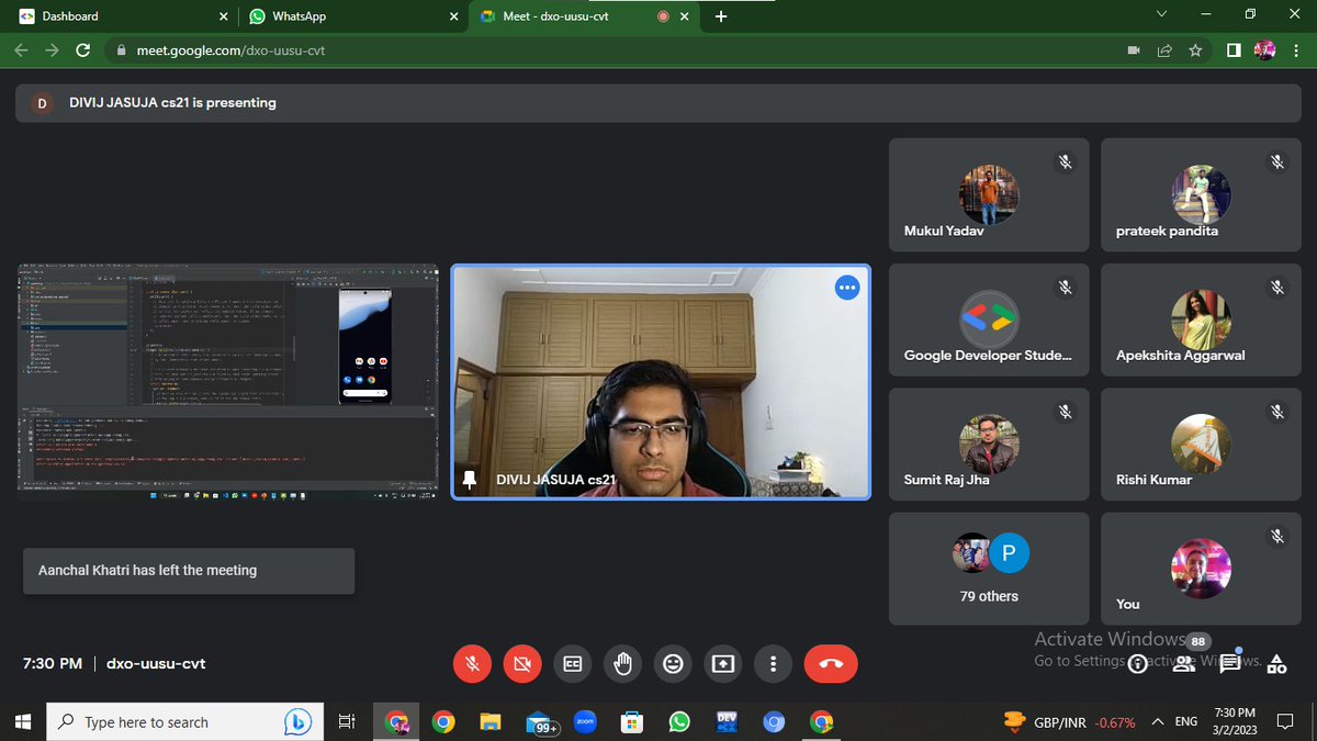 dscpgdav's tweet image. First Session of FLUTTER EXTENDED P.G.D.A.V COLLEGE Completed Successfully ✅️✨️✨️
.
.
.
#Google #googledevelopers #googledeveloperstudentclub #gdscpgdav #flutter #flutterdeveloper #session #Done