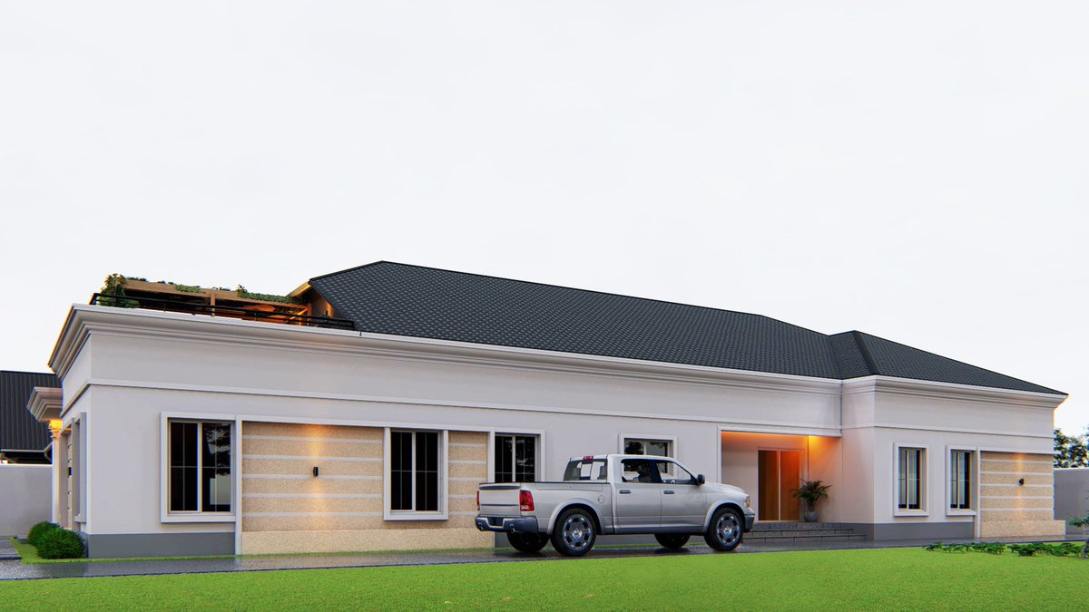 ENNOIACONCEPT's tweet photo. To you, this is just a bungalow design. To us, this is luxury, specially designed to fit the taste of our client that understands value.

5 bedroom Bungalow with a roof garden...
#Stylish #elegant #beauty https://t.co/nU8DHrDWqG