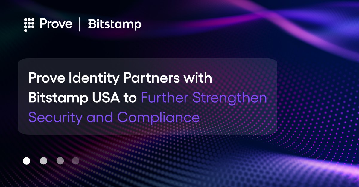ProveIdentity's tweet photo. 📢 𝗕𝗥𝗘𝗔𝗞𝗜𝗡𝗚 𝗡𝗘𝗪𝗦: Thank you @TheBlock__ for covering our new partnership with @Bitstamp US to further strengthen its security and compliance controls while expediting its user onboarding process.

Read the full article on @TheBlock__  https://t.co/T4C0FaW9Xq https://t.co/cdvPISZTt5
