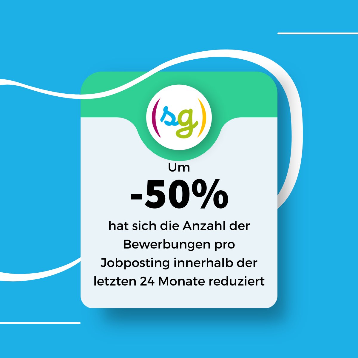 In letzter Zeit, vor allem innerhalb der letzten 2 Jahre, ist Anzahl der Jobpostings immens in die Höhe geschossen (mehr als verDREIfacht) 📈

Gleichzeitig brach die Anzahl der Bewerbungen pro Jobposting ein (&gt;50%)

Fazit: Nur mehr Reichweite bekämpft sinkende Conversions nicht☝