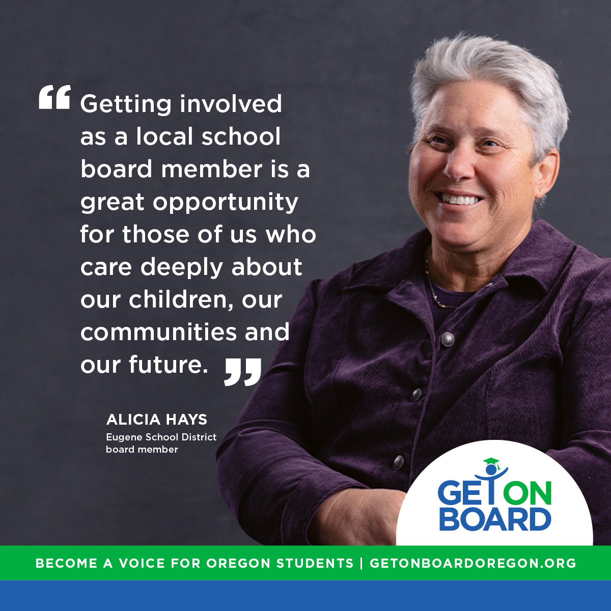School board work directly impacts students, helping shape tomorrow’s citizens and leaders. Learn more about what it takes to be a school board member and opportunities to #GetonBoardOR: getonboardoregon.org