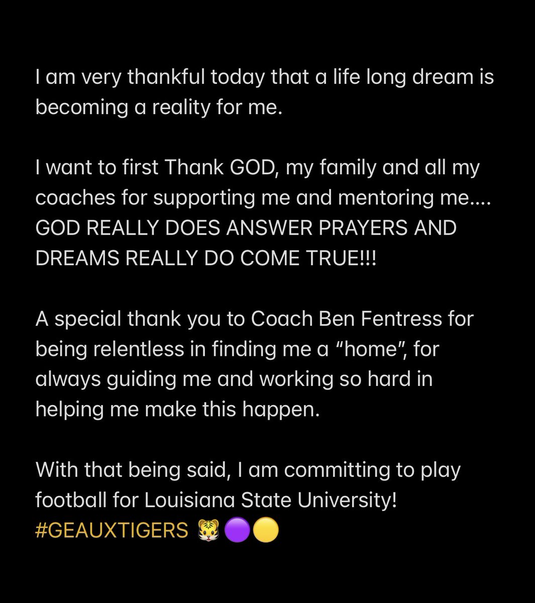 BadgerKH's tweet image. COMMITTED 🟣🟡🐯

@LSUfootball @LesterErb @BrianPolian @OneOnOneKicking @OneOnOneLA @BFentress @_Mike_McCabe @BaileyRaborn @raborngunnar @coachBrian_Egan @rporter00 @Dunlapaustin22 @HKA_Tanalski @KohlsKicking @Coach_Radke @Wp_Graphics @BlancherJohnny