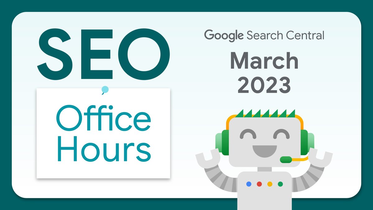 Is it better to use a .com domain for my Dutch website, or the .nl? Does Google crawl text in an image? 

Find out all this and more in this month’s Google SEO office hours. Tune in! → goo.gle/3JpD36c