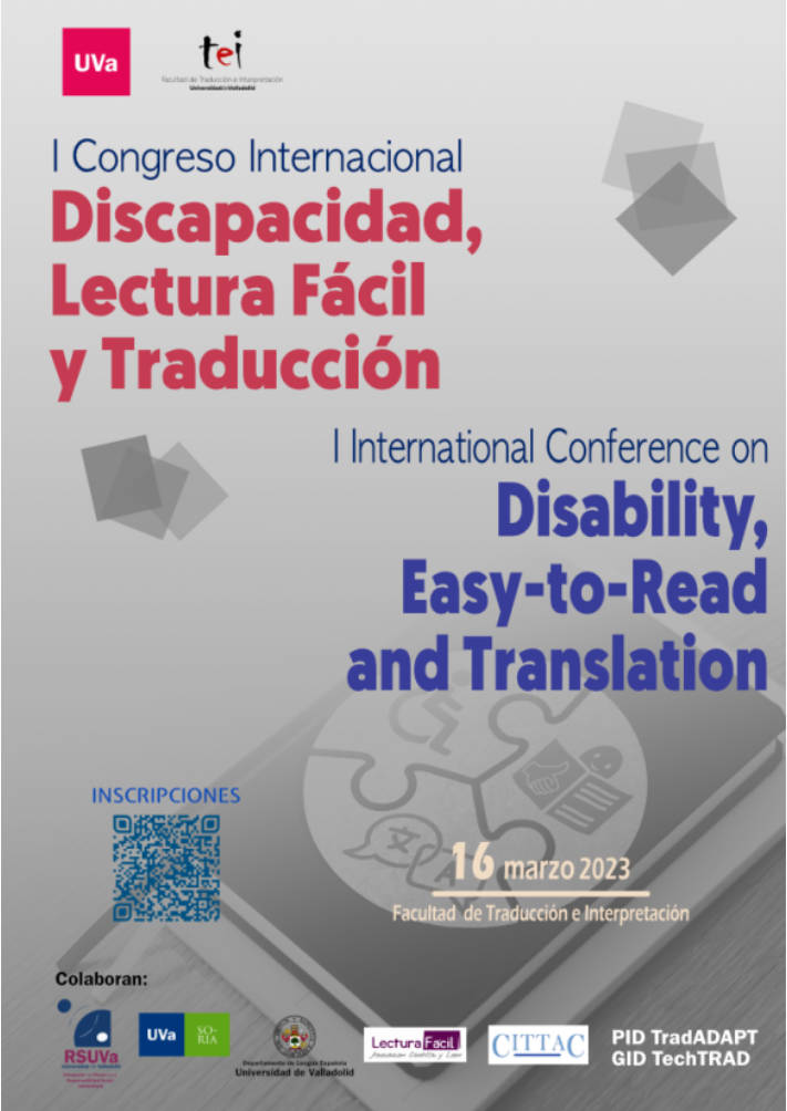 InsideLoc (@insideloc) on Twitter photo Aprovecho el paso por <a href="/FacultadTeIUVa/">Facultad de Traducción e Interpretación UVa</a> para compartir esta estupenda iniciativa que tendrá lugar la semana que viene, con un congreso la mar de interesante sobre #discapacidad, lectura fácil y #traducción en Soria.
Programa e inscripciones, en el enlace:
detconference.wordpress.com Aprovecho el paso por <a href="/FacultadTeIUVa/">Facultad de Traducción e Interpretación UVa</a> para compartir esta estupenda iniciativa que tendrá lugar la semana que viene, con un congreso la mar de interesante sobre #discapacidad, lectura fácil y #traducción en Soria.
Programa e inscripciones, en el enlace:
detconference.wordpress.com
