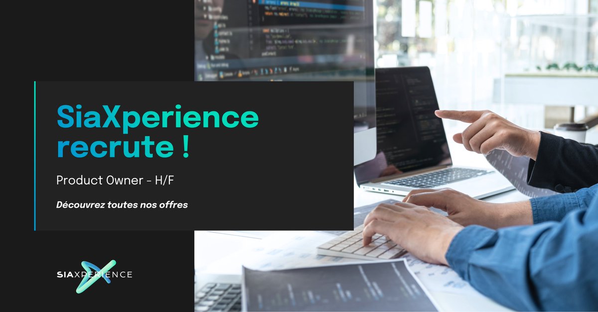 Rejoignez SiaXperience, l’agence en hypercroissance qui recherche un Product Owner pour piloter le delivery de produits digitaux de ses clients. Postulez maintenant pour faire partie de l’un des nombreux projets impactants ! 🚀 tinyurl.com/ekxswykv

#agilité #emploi #digital