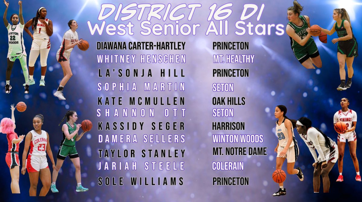 Excited to coach the D1 West All Star Team! Come out to Milford HS Wednesday at 7:30 as they represent their HSs one last time! @PVikes @saintsgirlsbas1 @WW_GBB @mthealthyowls @OakHillsWBB @MNDCougsBBall @WeAreColerain @CoachKinnett
