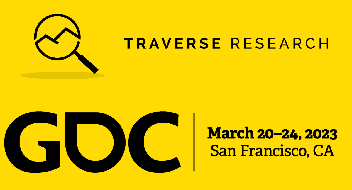 This year will be the first year in the history of Traverse Research that we'll have a booth at the GDC Expo! Please come and say hi if you're visiting!