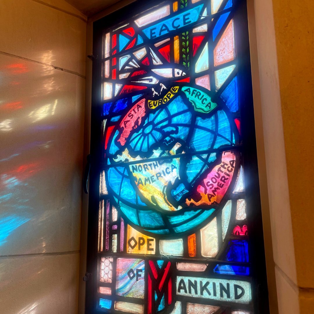 For the first time since 2020, The Alumni Chapel is now open to the public, Tues. through Fri. from 8A-11A, for the remainder of the semester as a resource for continued reflection and healing. A sanctuary for all, it is best known for its stunning stained-glass windows.