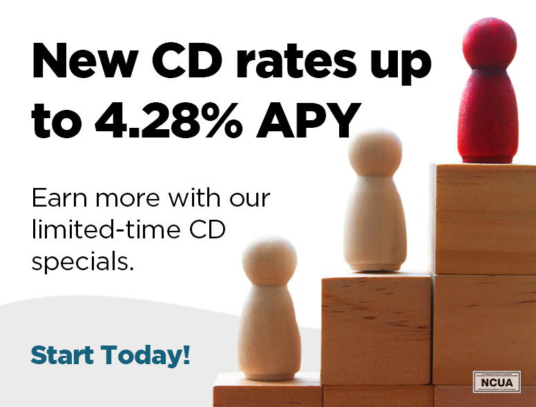 PowerFiCU's tweet image. With multiple limited-time CD specials, it's hard to pick just one. Take advantage of more than one certificate of deposit special offer with a CD ladder strategy. You'll enjoy higher rates and frequent access to funds. #CDLadder #CertificateOfDeposit
bit.ly/3SyCuKx
