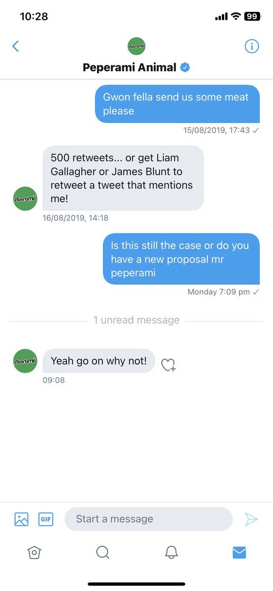 Any retweets would be appreciated 😂 <a href="/JamesBlunt/">James Blunt</a> <a href="/liamgallagher/">Liam Gallagher</a> <a href="/Peperami/">Peperami Animal</a>