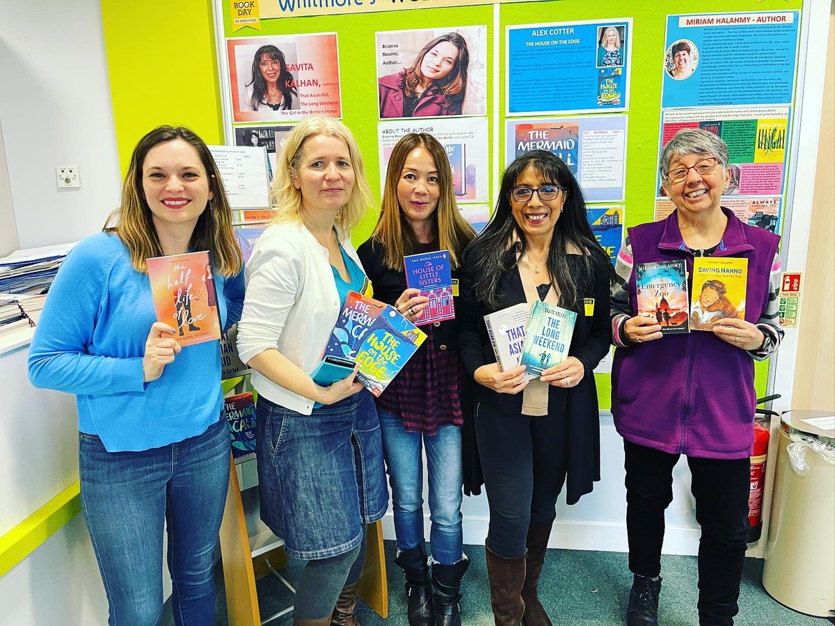 My Author visit @whitmorehighsch was such a blast. Was in good company too with @BriannaBourneYA @AlexFCotter @MiriamHalahmy @savitakalhan Can’t wait for the next @WorldBookDayUK next year! #AuthorsOfTwitter #authorvisits @PenguinBooksSEA