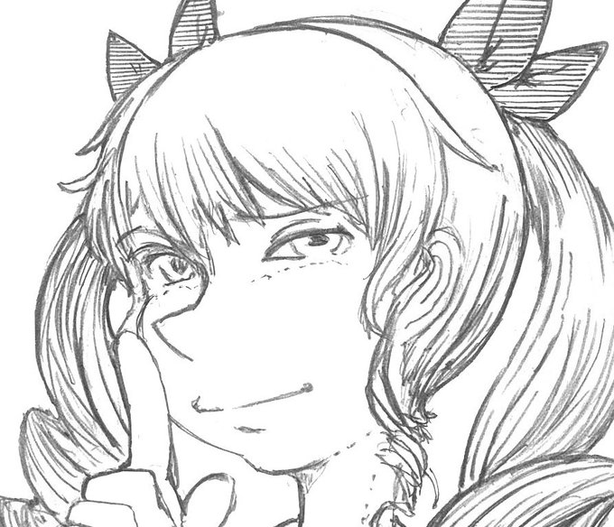 最近、この///を・・・で描いてみてるけど、そばかすと区別ができないのが難点。 