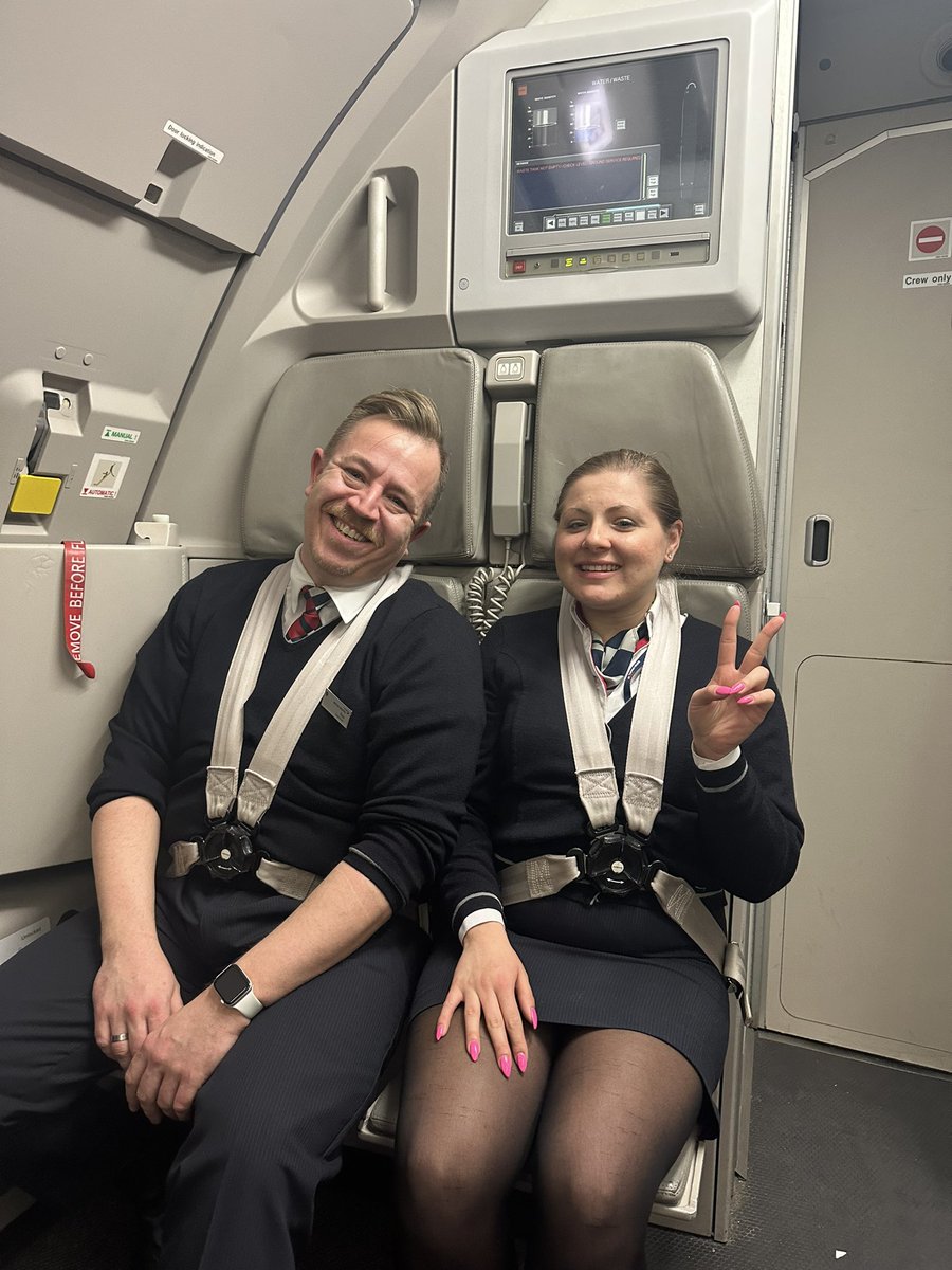 CallyPB40's tweet photo. @British_Airways what amazing service from Chiara &amp; Pete yesterday in #clubeurope on BA2732. They were called in off standby &amp; dealt with a plane of customers who had spent hours sat delayed. They worked so hard with some very grumpy people &amp; not the right food etc. Awesome! https://t.co/UEwqmmBVTa