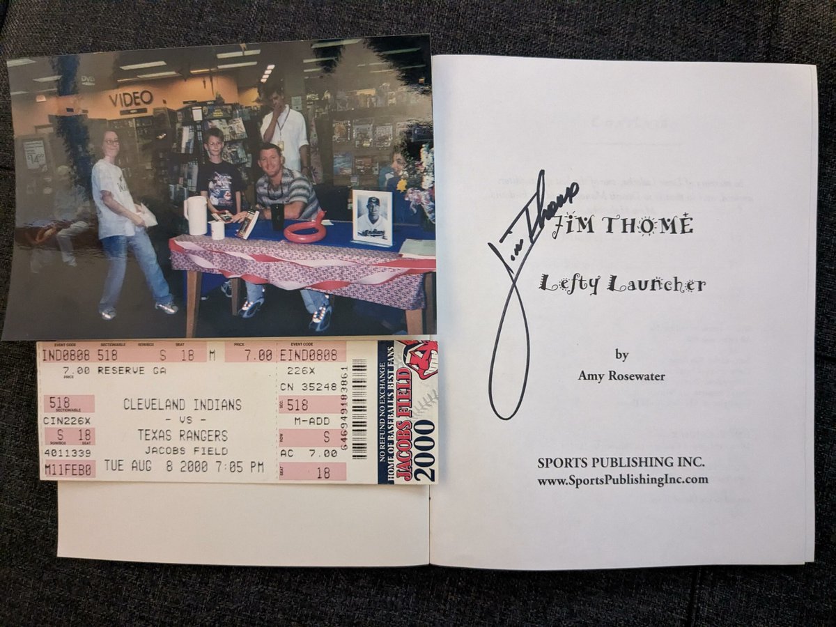 Jim Thome and 10 year old me at his book signing in 2000. A bit of #Cleveland Nostalgia. 
 
https://t.co/v4qdTYd4c6
 
#Baseball #ClevelandGuardians #Guardians #MajorLeagueBaseball #MLB #MLBAmericanLeague #MLBAmericanLeagueCentral #Ohio https://t.co/E4VKzt2SOF