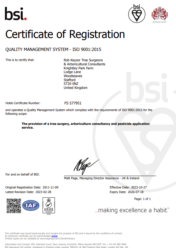 treesurgeon1's tweet photo. We have been ISO:9001 Quality Management certified since 2011 which demonstrates our commitment to our customers. Vicki  carried out most of the heavy lifting for our recent reassessment and what a great job she did, we are very proud and appreciate her hard work. Well done Viks! https://t.co/ZKhFVH1H4F