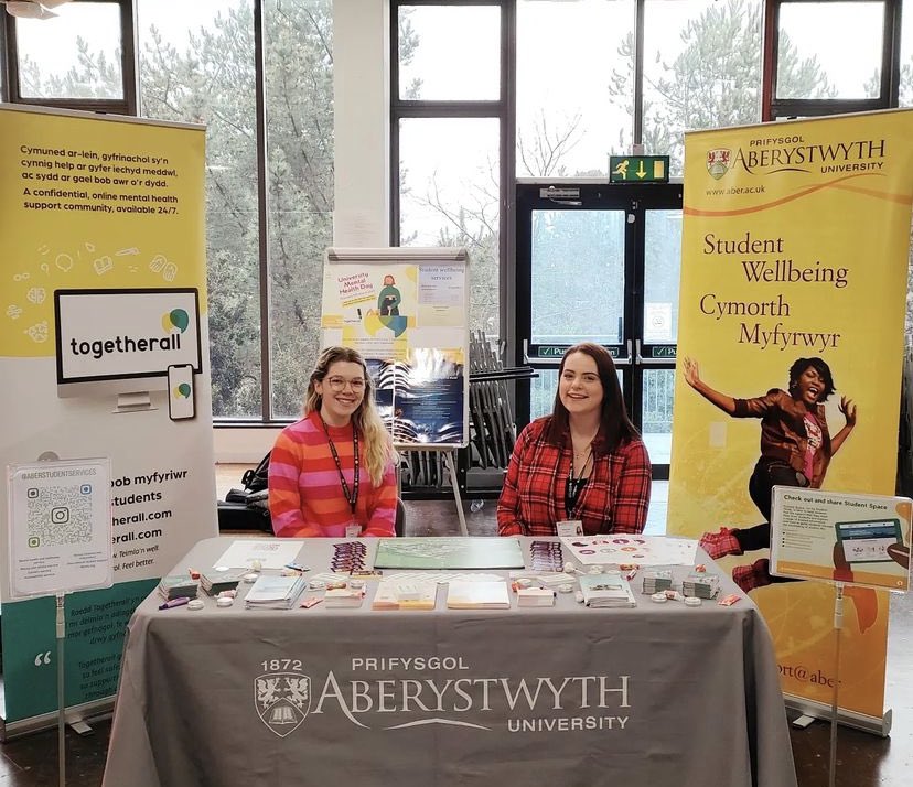 StuServicesAber's tweet photo. Diwrnod iechyd meddwl prifysgol gret heddiw.. Diolch am pawb oedd wedi dod i ddweud helo! 💚

It's been a great university mental health day today, thanks for everyone who came to say hello! 💚 https://t.co/vBrJ84M1s5
