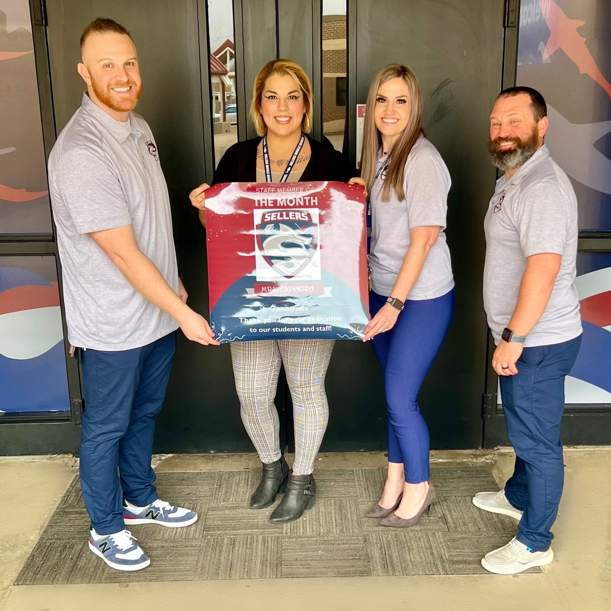 We are proud to announce our February staff member of the month, Ms. Espinoza! She is trustworthy and she always has a great smile on her face! Sellers is so blessed to have her here! <a href="/gisdnews/">Garland ISD</a> <a href="/PeralesIda/">Ida Perales</a> #sharkedeim #greatdaytobeashark