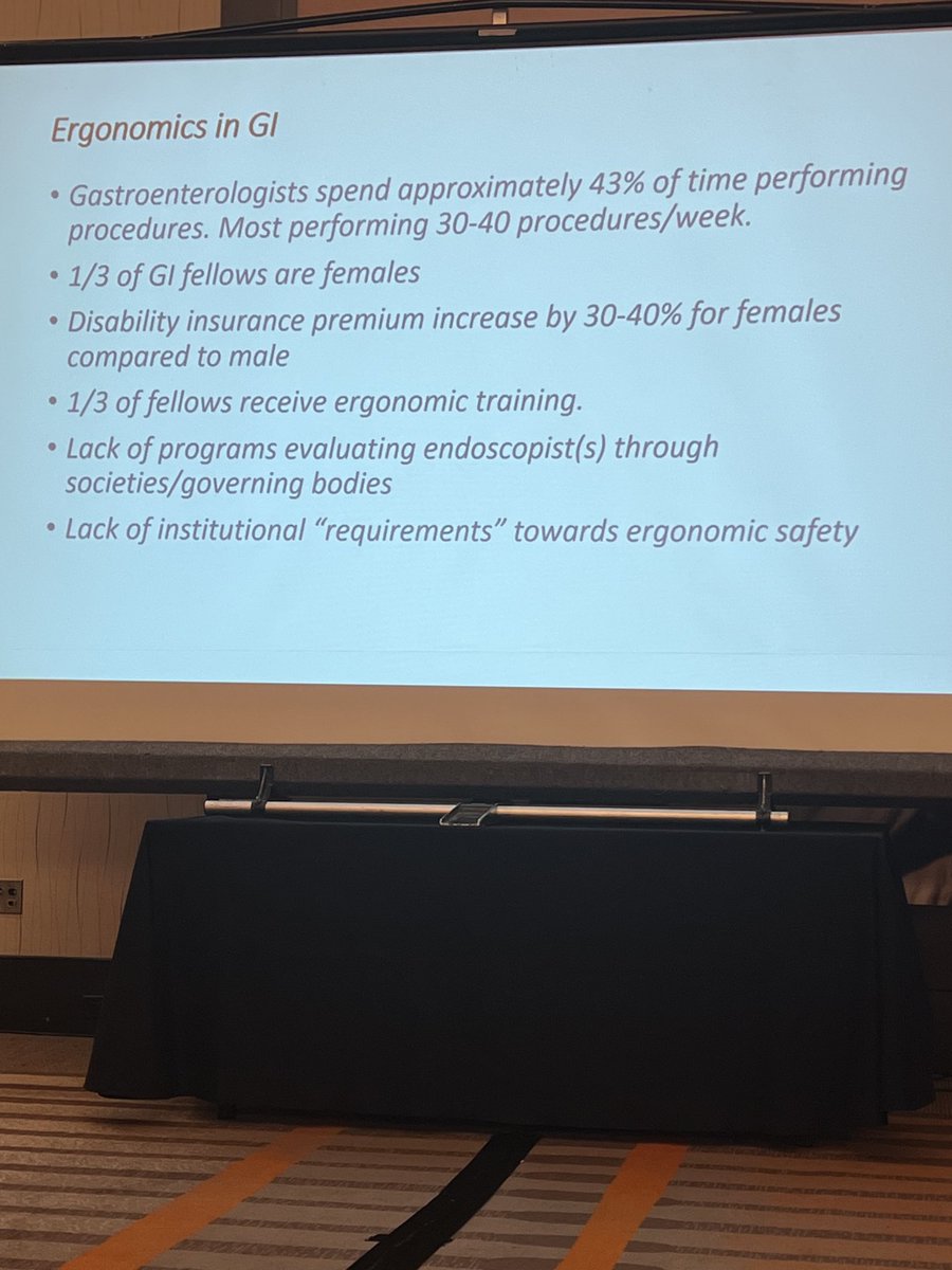 Sri Komanduri (@scopesdoc) on Twitter photo Eye opening data from Latha Alaparthi highlighting the importance of ergonomics for GI <a href="/AmerGastroAssn/">American Gastroenterological Association (AGA)</a> <a href="/ASGEendoscopy/">ASGE GI Endoscopy</a> <a href="/AmCollegeGastro/">ACG</a> Eye opening data from Latha Alaparthi highlighting the importance of ergonomics for GI <a href="/AmerGastroAssn/">American Gastroenterological Association (AGA)</a> <a href="/ASGEendoscopy/">ASGE GI Endoscopy</a> <a href="/AmCollegeGastro/">ACG</a>