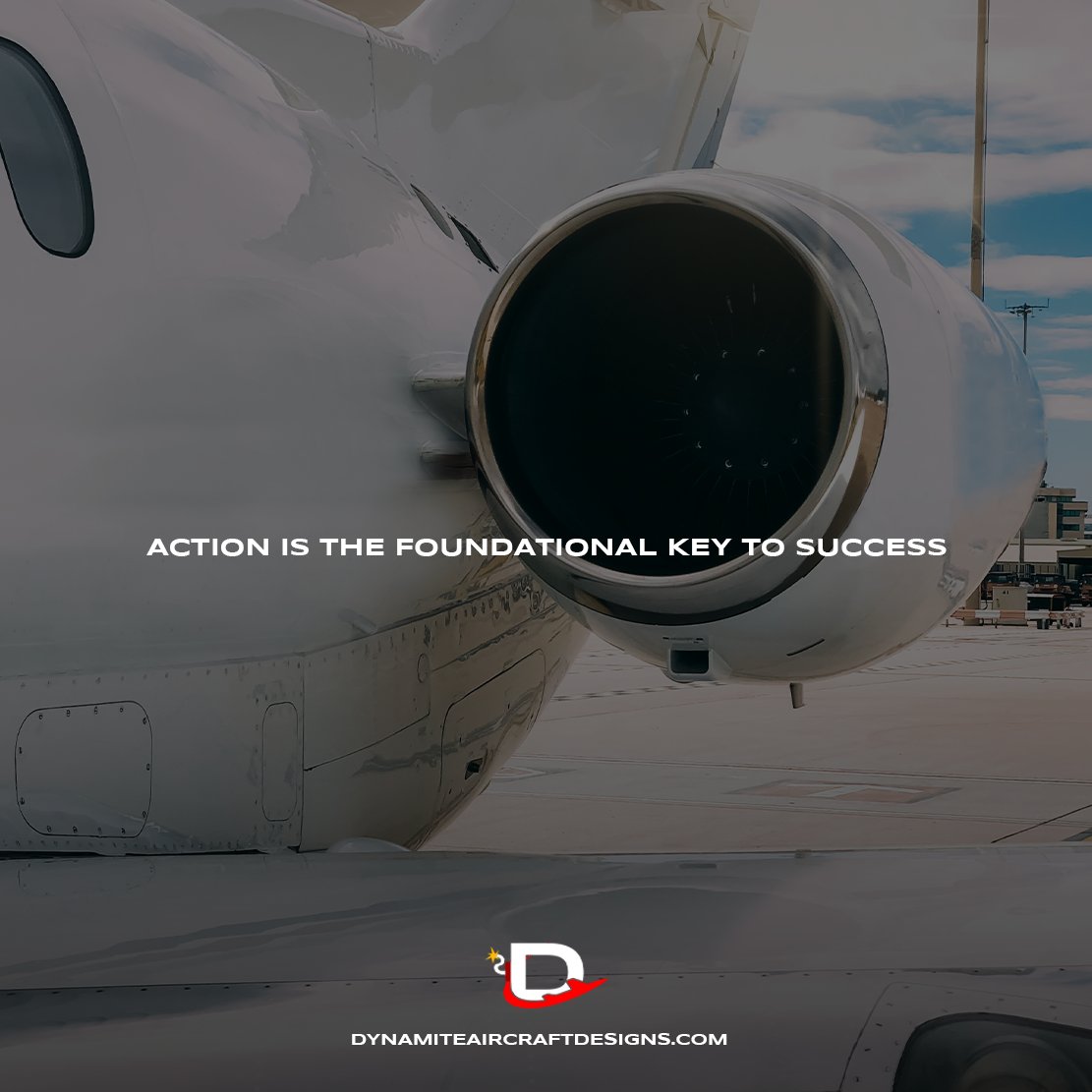 DynamiteAircrft's tweet photo. ACTION IS THE FOUNDATIONAL KEY TO SUCCESS

Your aircraft deserves the best. That's why we use only the highest quality materials and expert craftsmanship to ensure a flawless finish every time. #aircraftmaintenance #aviation #qualitycraftsmanshi https://t.co/U12367Z4a4