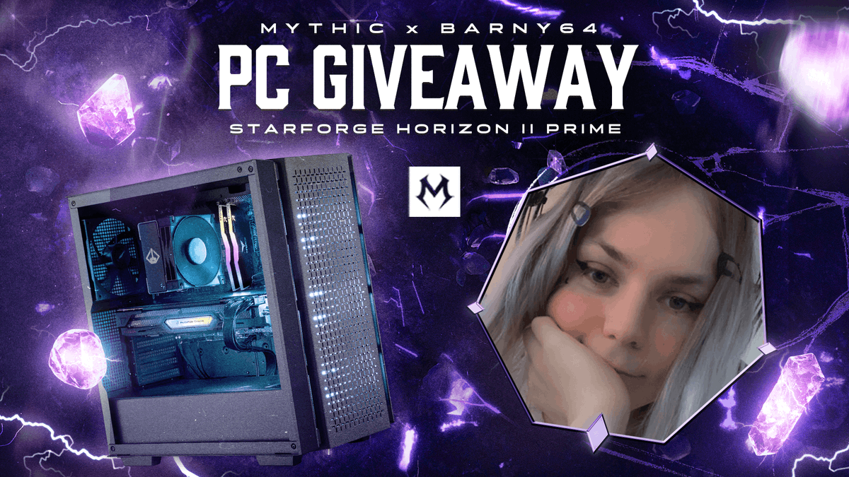 VastGG's tweet image. We're super excited to announce this giveaway with @MythicTalent!

One person will win this $1,349.99 RX 6750XT Gaming PC!

To enter, perform these tasks via the link below:

- Retweet + Like
- Follow @MythicTalent + @Barny 

Enter Here: vast.link/Barny-x-Mythic