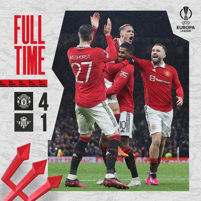 United berhasil kunci leg 1 👊

#MUFC || #UEL