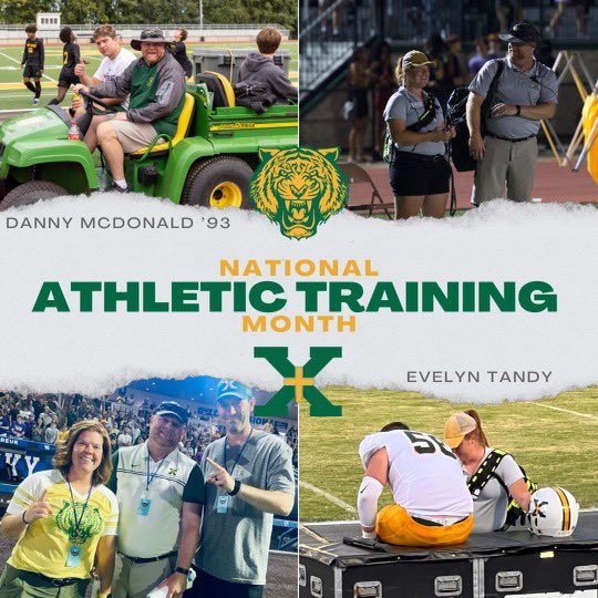 March is National Athletic Training Month! @stxtigers are lucky to have 2 full time Athletic Trainers to provide prevention, education, treatment, rehabilitation, emergency care, and so much more to our Tiger athletes. 

#TheresAnATForThat  #WeAreStX #NATM2023