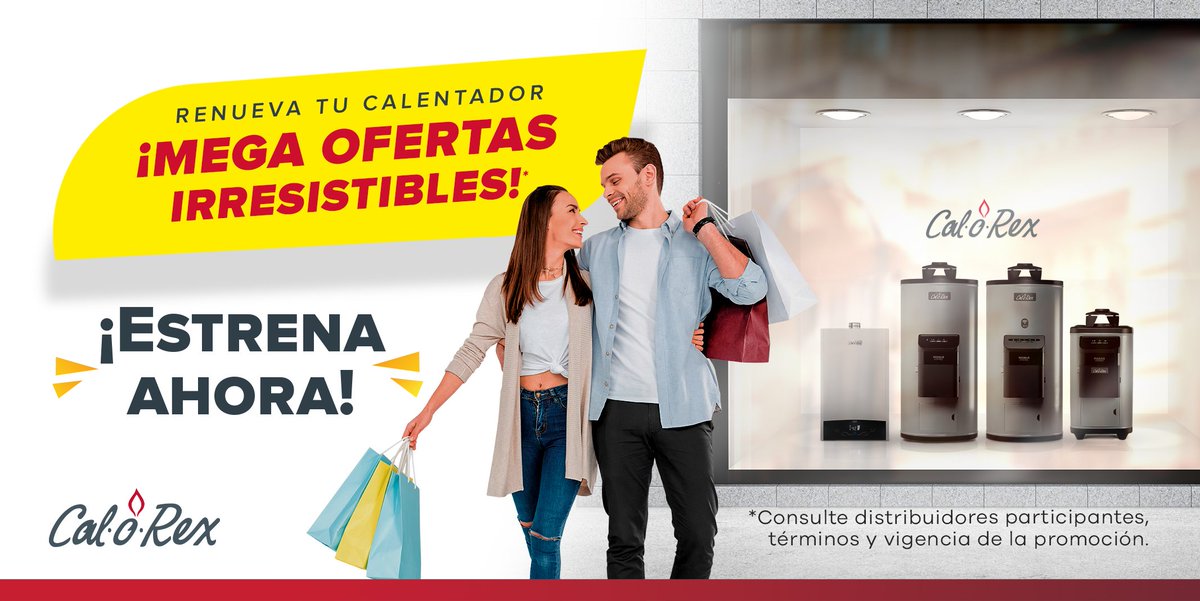 ¡Será imposible que te resistas a nuestras mega ofertas! 😏😉

Tu momento de estrenar es ahora y sólo con Calorex.
calorex.com.mx/promociones