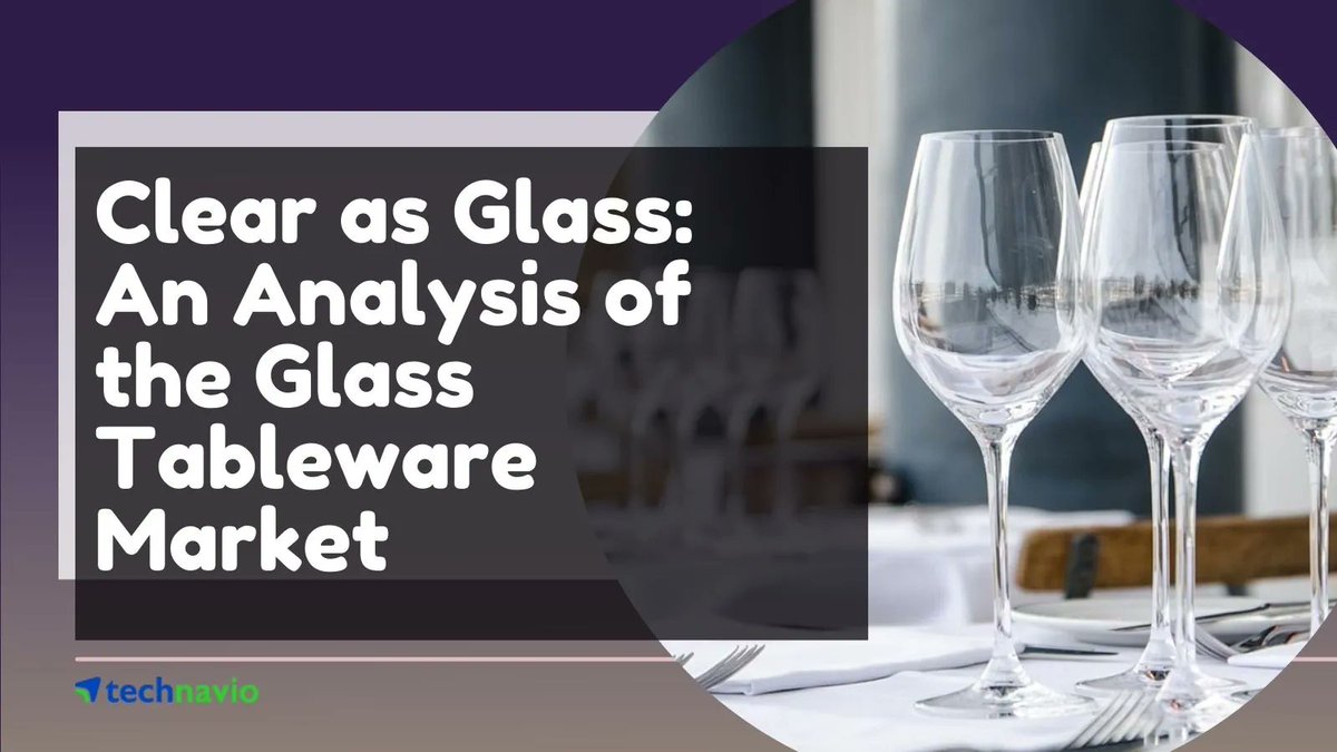 Technavio's tweet image. 🍽️#Technavio&apos;s latest report, the global #glasstableware market is estimated to grow at a CAGR of over 3.32% during 2023-2027, driven by increasing demand for #ecofriendly and aesthetically pleasing tableware. 🌍📈 
Read More: buff.ly/3ZzPd2d

#sustainability #diningdecor