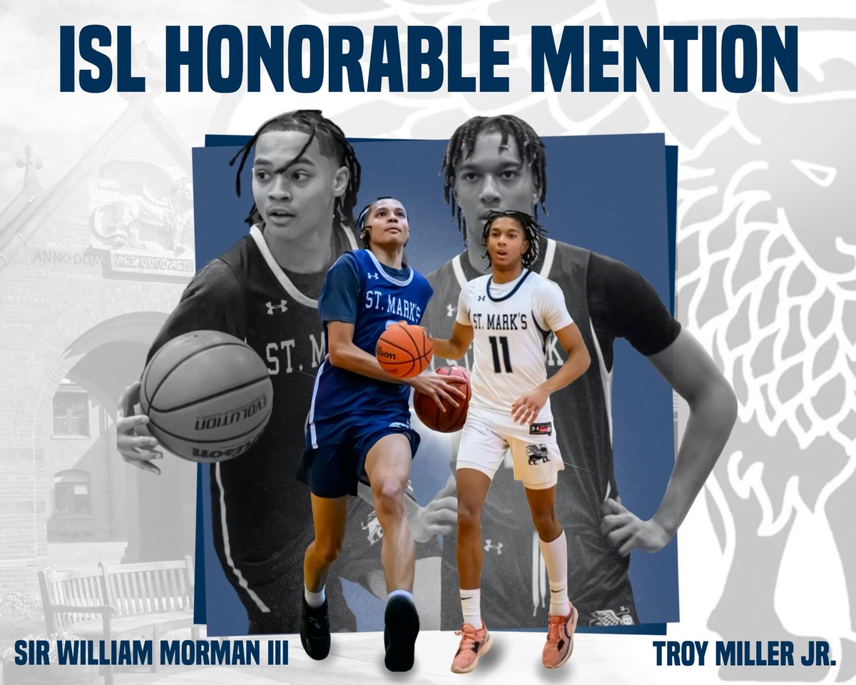 Congrats to Sir William Morman III ‘24 and Troy Miller Jr. ‘24 on being named ISL Honorable Mention!  #GoSMLions