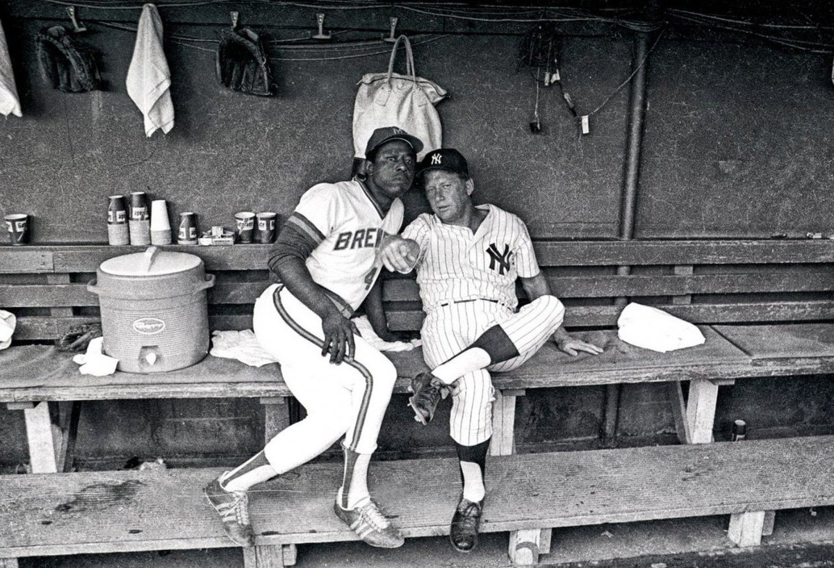 BaseballHistoryNut on Twitter "RT nut_history Hank Aaron and Mickey