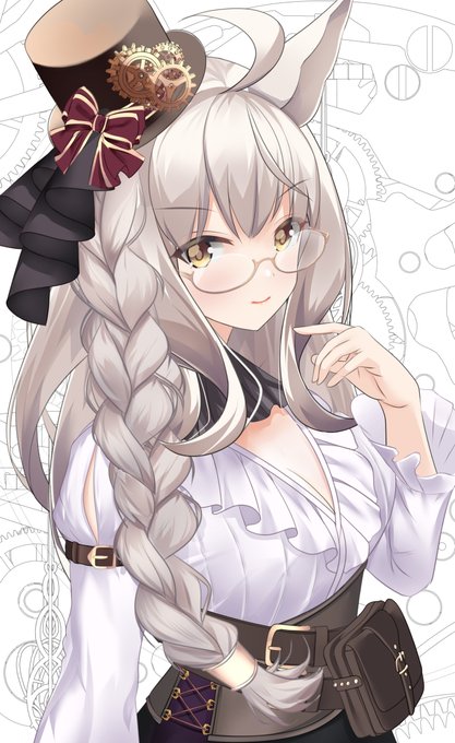 お誕生日おめでとうございます🎉
ハヤヒデにもスチパン衣装実装して欲しいな🙏✨
#ウマ娘
 #ビワハヤヒデ生誕祭2023 