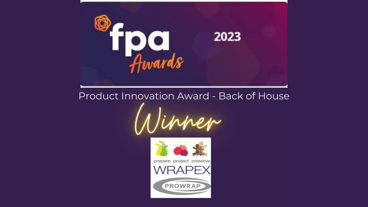 And the 2023 winner of the Product Innovation Award for Back of House is ... 

<a href="/prowrapofficial/">Prowrap Film & Foil</a> 

#FPAAwards2023