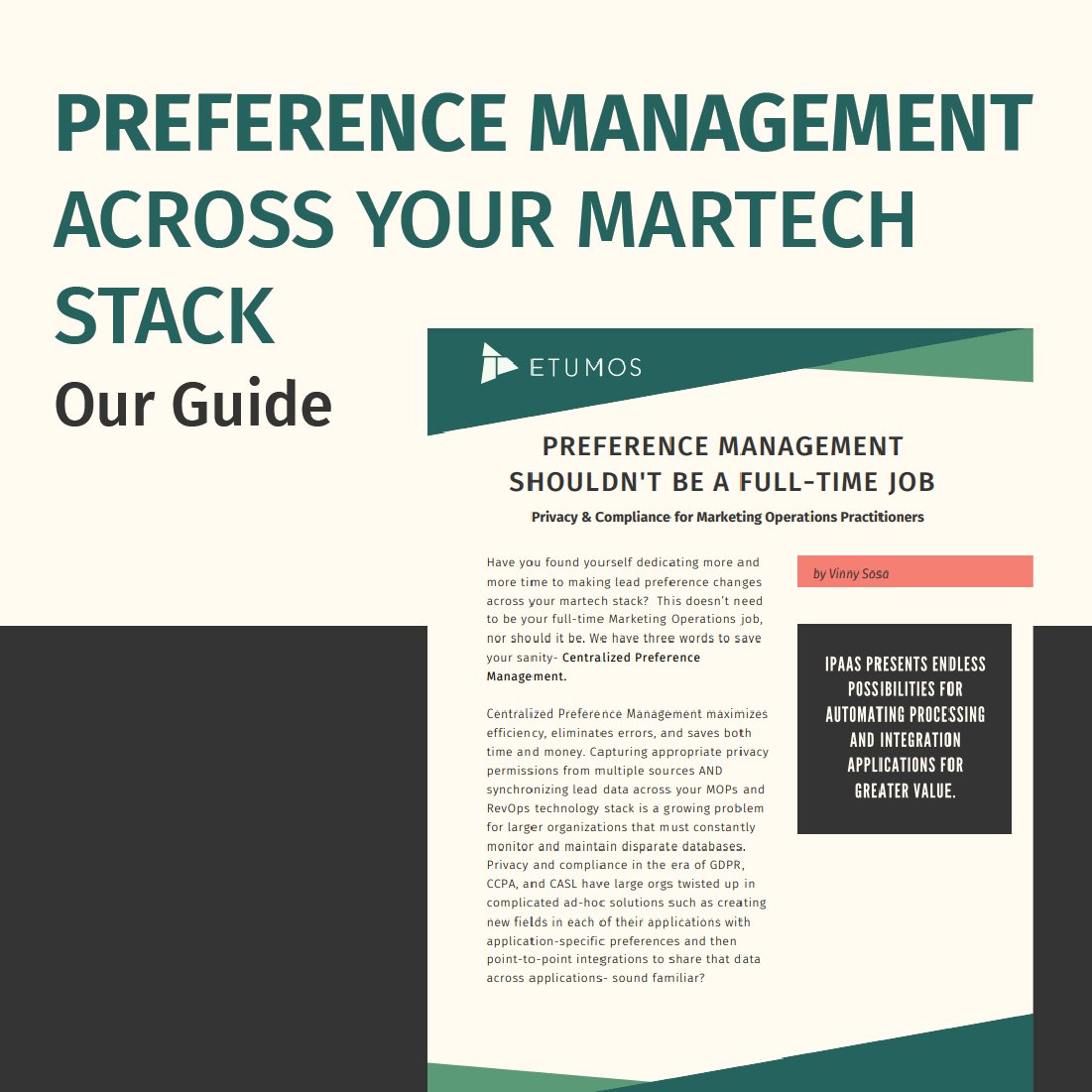 Has making lead preference changes across your #martech stack turned into a serious #timesuck? We'll save you the energy, money, and stress now; the answer you've been trying to find is Centralized Preference Management. Get started with our guide 👉 bit.ly/3DqG8zt