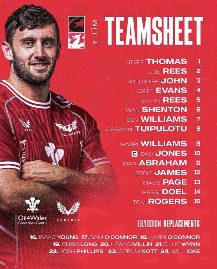 Go well <a href="/GriffEvans_4/">Griff Evans</a> 🔴⚫️👊🏼
<a href="/BUCSSuperRugby/">BUCS Super Rugby</a> <a href="/scarlets_rugby/">Scarlets Rugby</a>