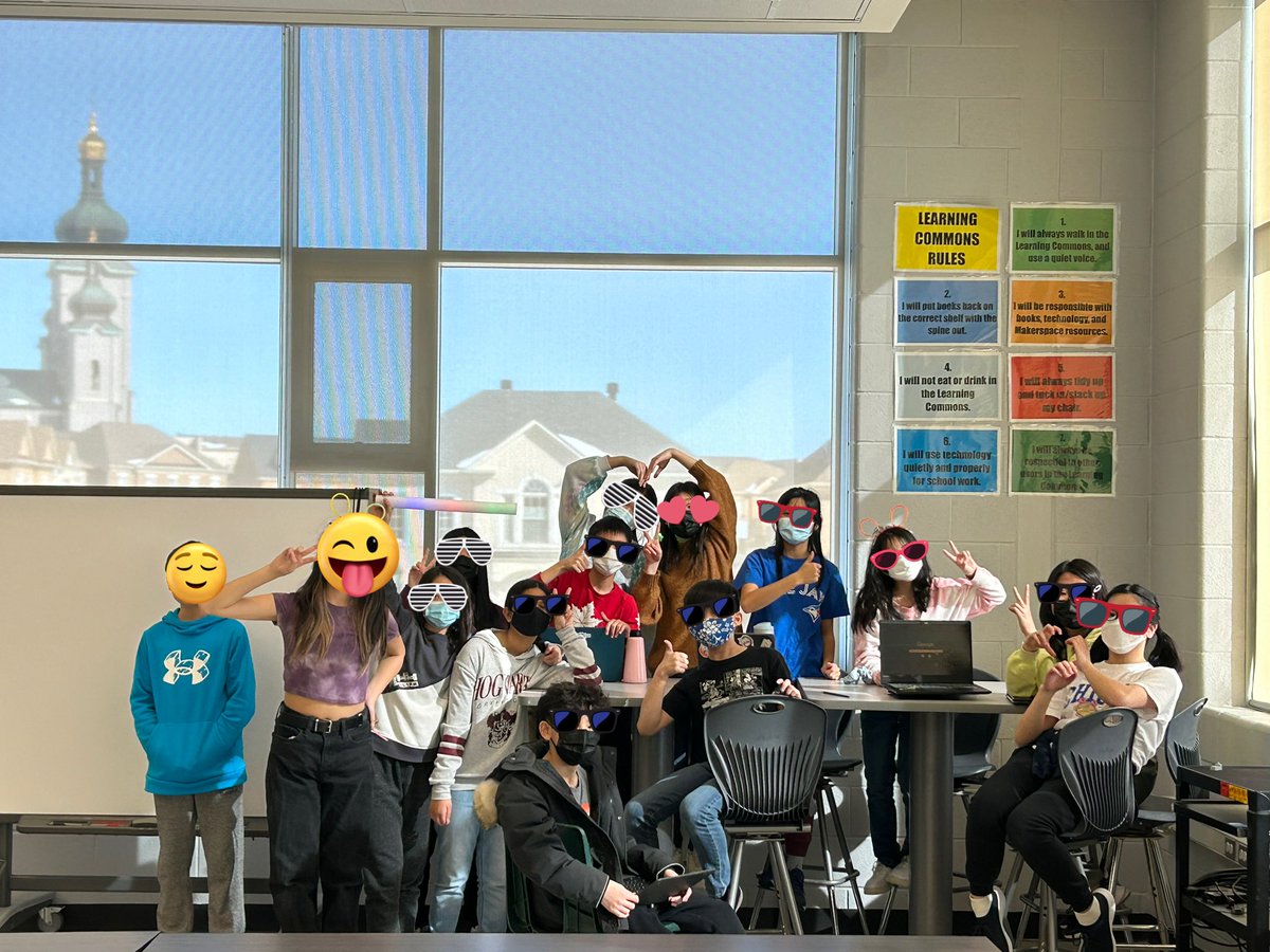 Post Dance-a-thon party at morning recess in the library.  My LHs couldn’t contain their excitement and continued to sing and dance through the recess.  <a href="/NokiidaaPS/">Nokiidaa Public School</a>
