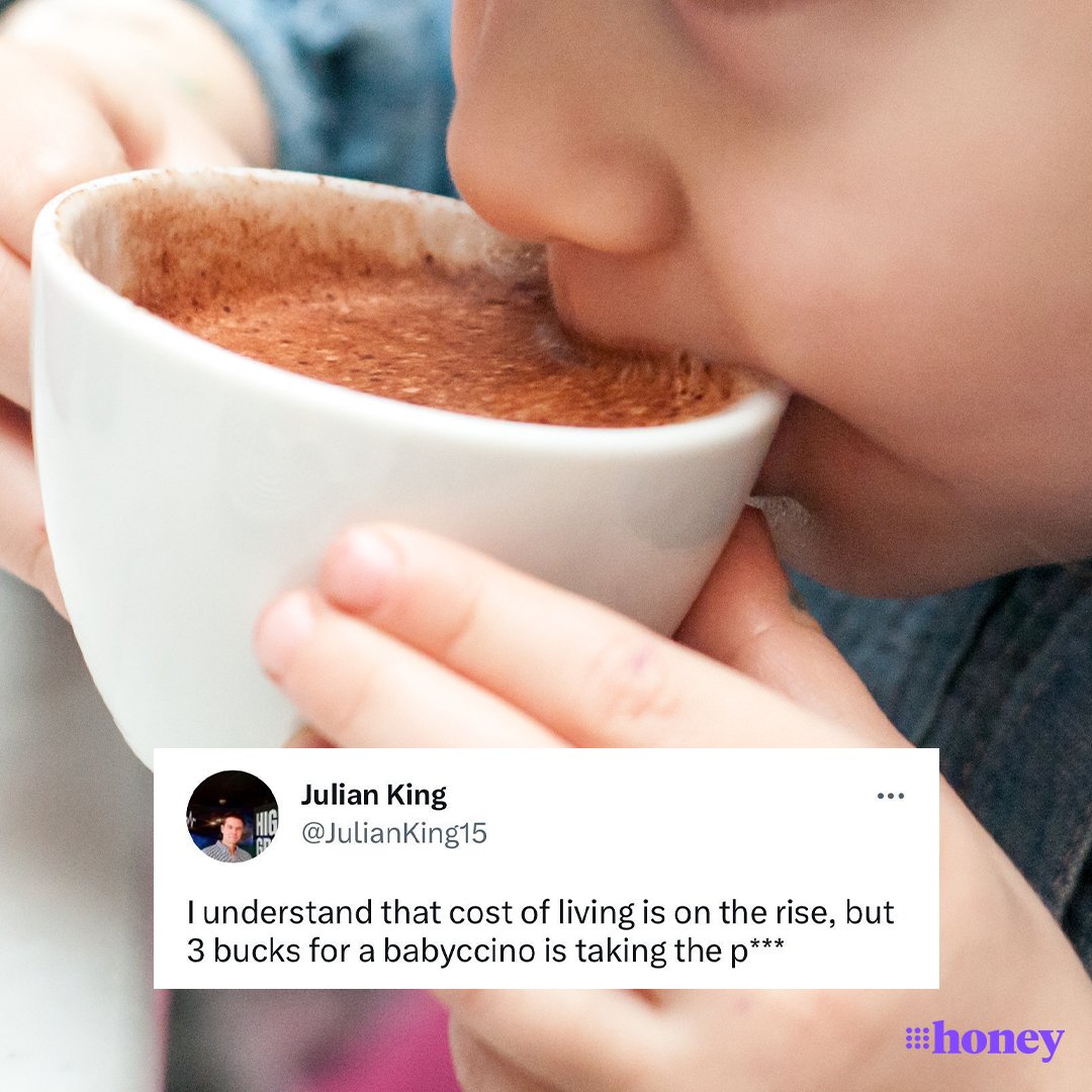 Most customers would expect a babycino to retail for around $1, but one Australian radio host was left a little shocked at the price he was charged at a Sydney café. More: nine.social/8Zz