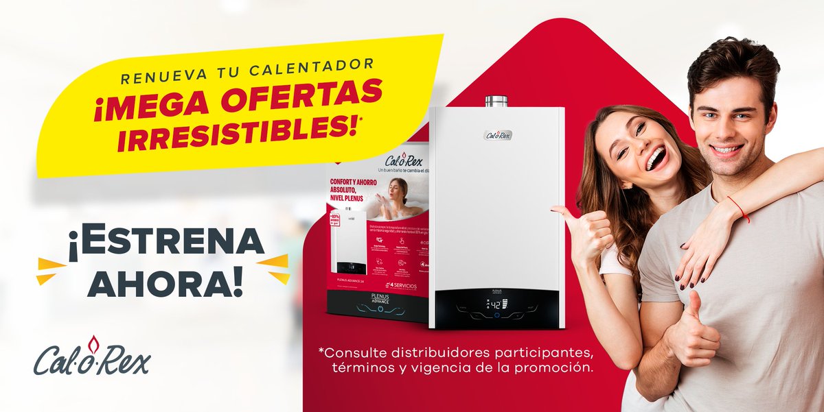 La temporada de mega ofertas irresistibles de Calorex está para estrenar ¡YA! 😄

Conoce a tu distribuidor autorizado y participante en calorex.com.mx/promociones
