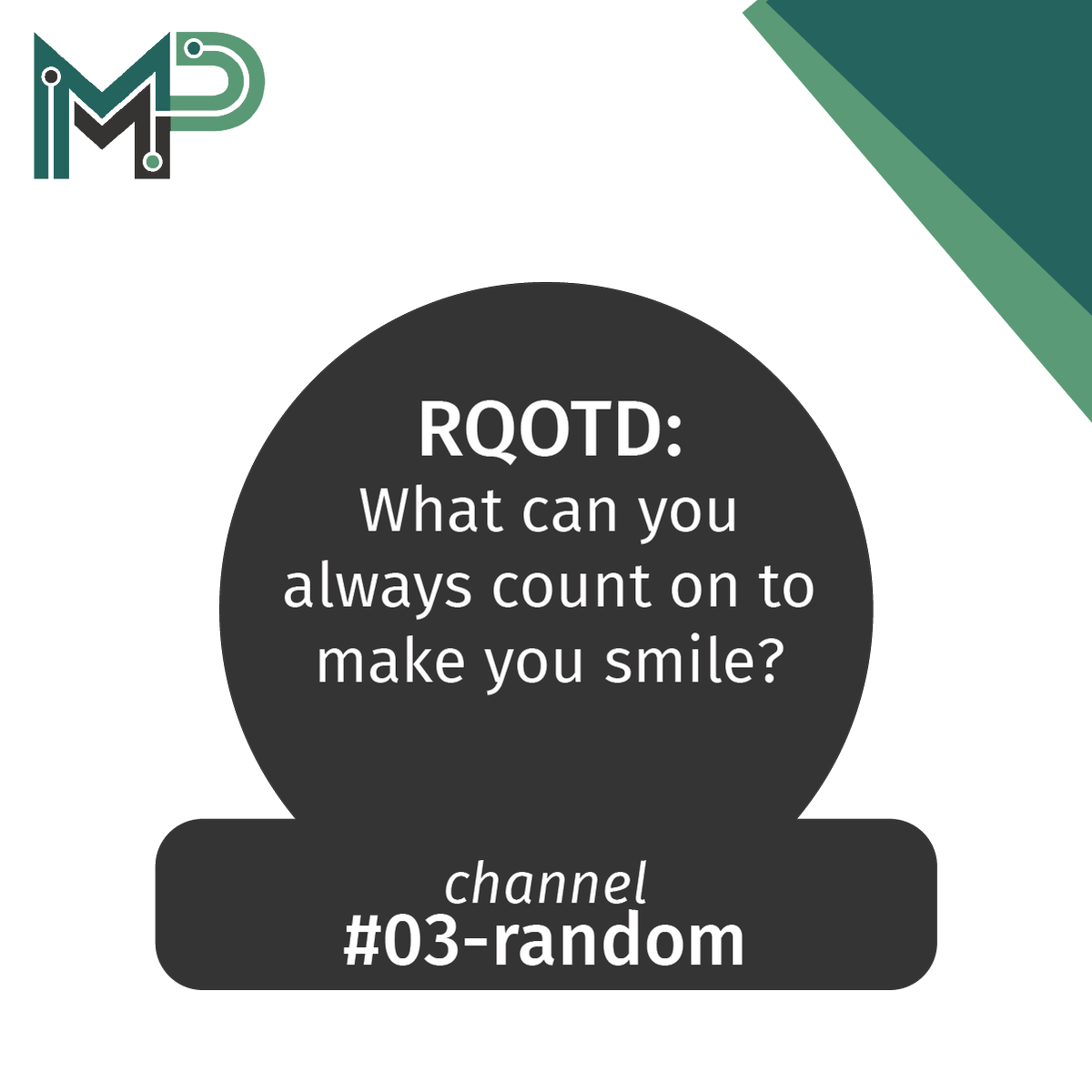 MOPsPROs's tweet photo. #RQOTD: What can you always count on making you smile?  Comment below with your thoughts or join our discussion in the random channel of the #MOPsPROs community here! 👉 https://t.co/nqIm8T9wFS https://t.co/nIPigRH2z5