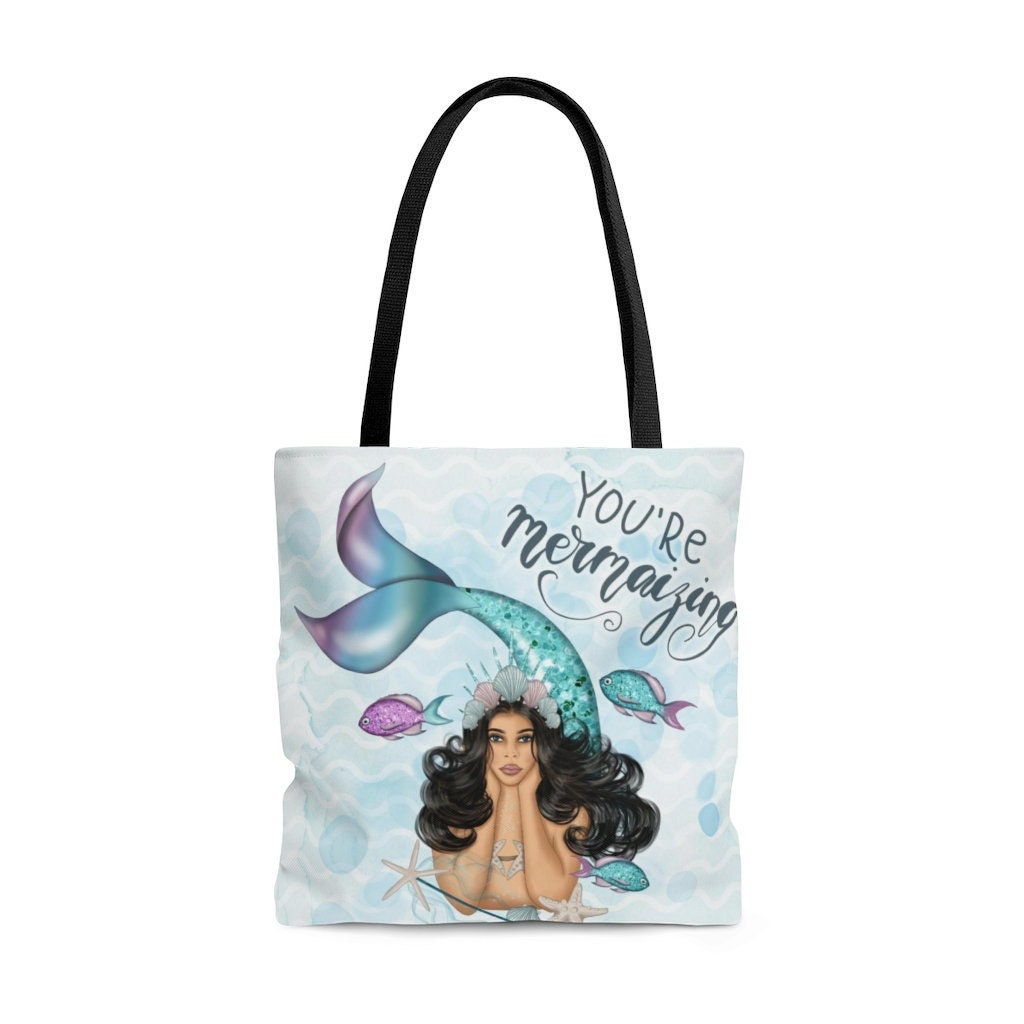 Excited to share the latest addition to my #etsy shop: Mermaids Tote Bag, Cute Weekender Bag for Women, Tote Bags Canvas, Overnight Carry on Bag, Travel Bag Gift, Mother's Day Gift, etsy.me/3ZCDwHU #mod #blue #birthday #weekendbag #overnightbag #mermaidgifts #m
