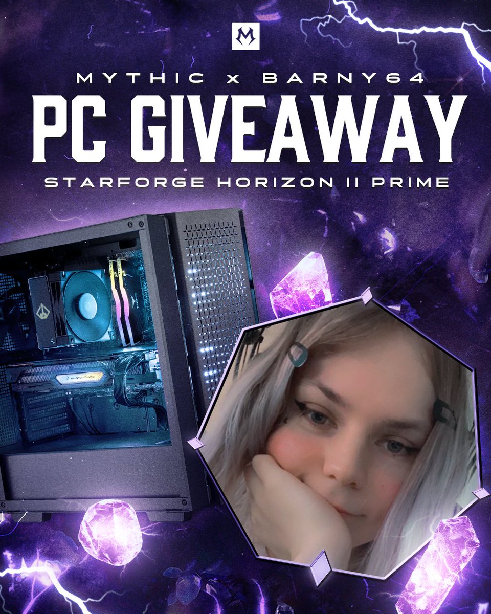 get your lucky charms at the ready cos i've teamed up with <a href="/MythicTalent/">Mythic Talent</a> &amp; <a href="/StarforgePCs/">Starforge Systems</a> to host a giveaway in celebration of joining Mythic!

to enter:
🌸 like/RT this post
🌸 follow me &amp; <a href="/MythicTalent/">Mythic Talent</a>
🌸 enter w/ the link below

Giveaway ends MARCH 23!
bit.ly/3ys6Cy0