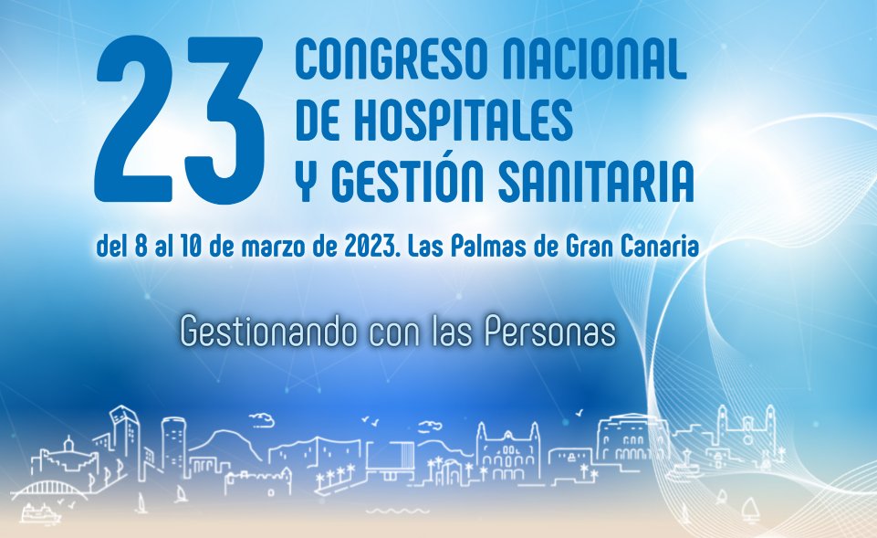 Participamos en el 23 Congreso Nacional de Hospitales y Gestión Sanitaria, organizado por SEDISA y ANDE, que se está celebrando estos días en Las Palmas de Gran Canaria. En encuentro lleva por lema “Gestionando con las Personas”.

#23CNH