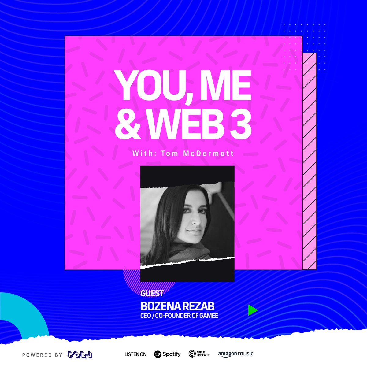ForjOfficial's tweet image. It's time for #YouMeWeb3!📻⚡️

The latest episode of our brilliant new #Forj podcast sees @MrTomMcDermott chat with @GAMEEToken CEO Bozena Rezab (@anestetica) about mobile gaming, blockchain, + what's to come in Web3 game adoption..🕹️ 

Don't miss it! 👇

open.spotify.com/episode/3HBa9E…