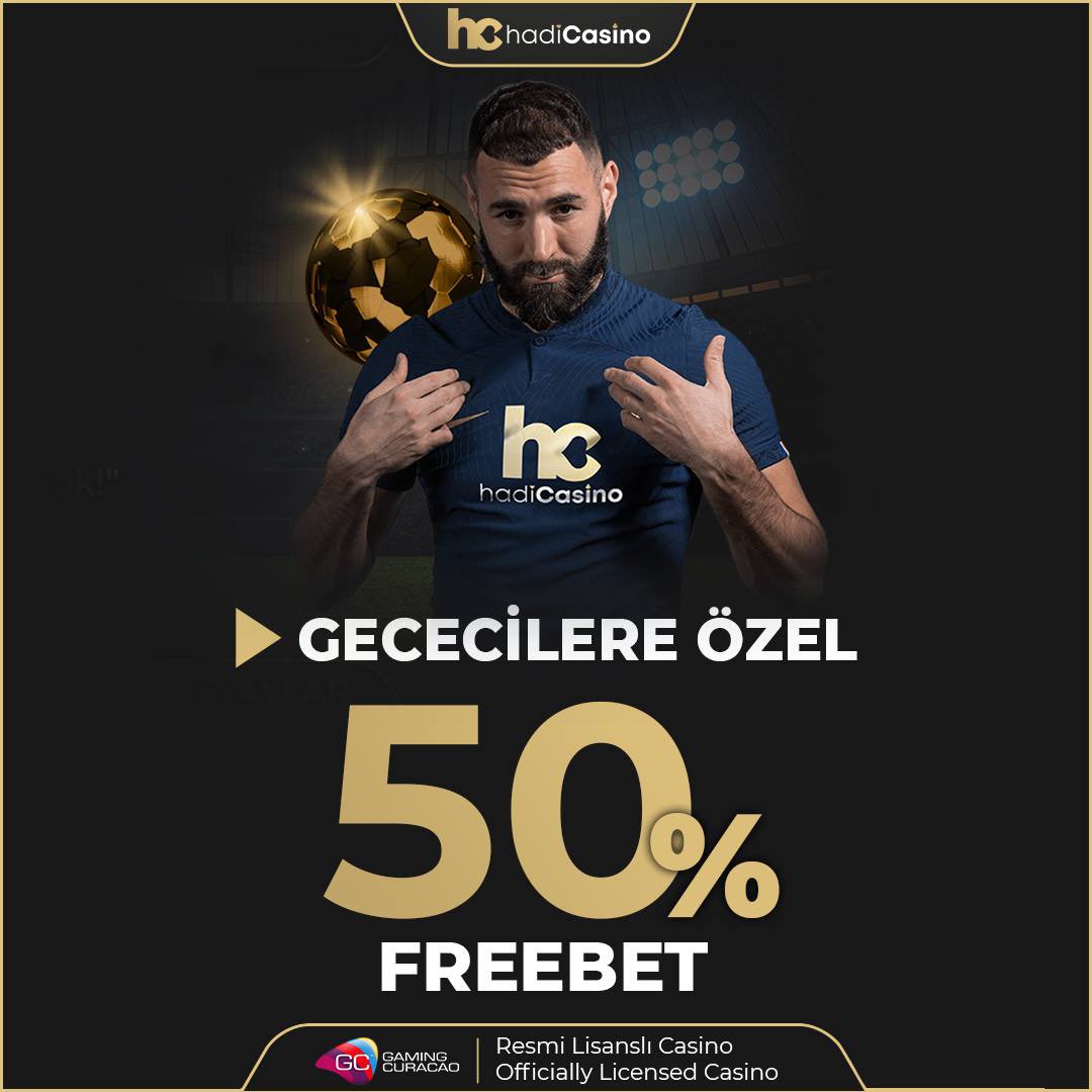 Uyku nedir bilmeyiz 
Biz Freebet erleri 
Yuva yaptık statlara 
Hiç gelmeyen üstlere.

%50 Freebet ile gecenize ortağız ! ☕️

Adres: bit.ly/hadikazanmaya