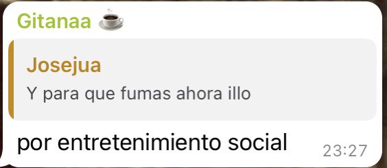 El primero que lo admite 🥇