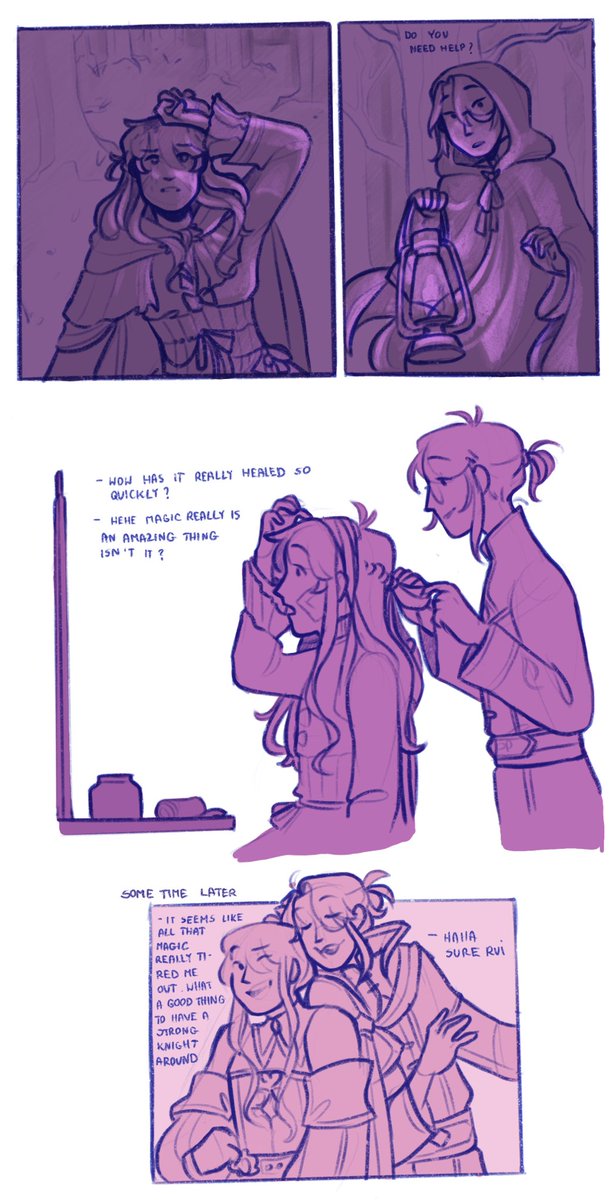 more of the fantasy au but it’s only mizurui backstory #Prsk_FA