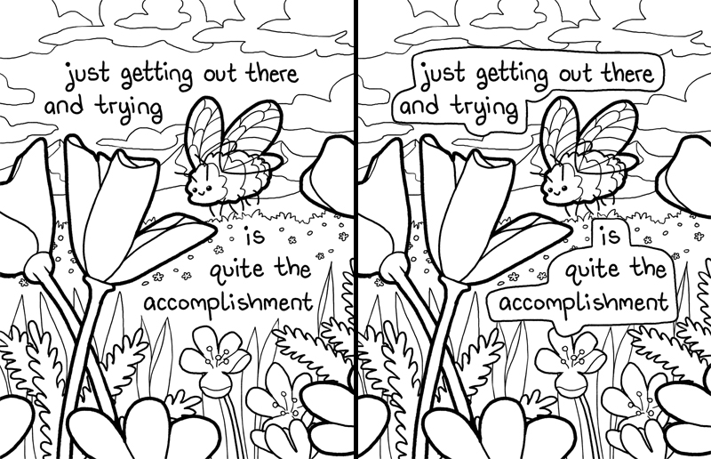 If I were to make more coloring pages, would you rather have text boxes this time around? Y/N? 