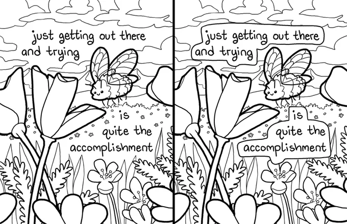 If I were to make more coloring pages, would you rather have text boxes this time around? Y/N? 