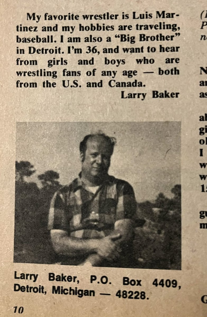 36 year old Larry Baker wants to hear from girls and boys of any age.